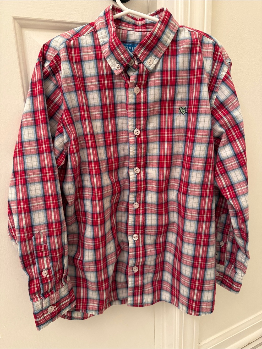 J. BAILEY Roscoe Festive Plaid Button-Down Shirt Sz. 8